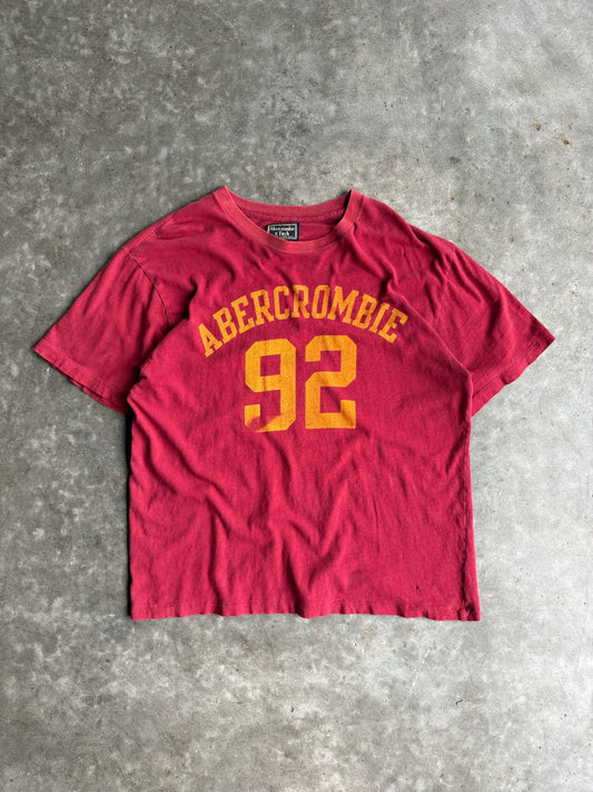 Vintage Single Stitch Faded Abercrombie & Fitch Graphic Tee - XL