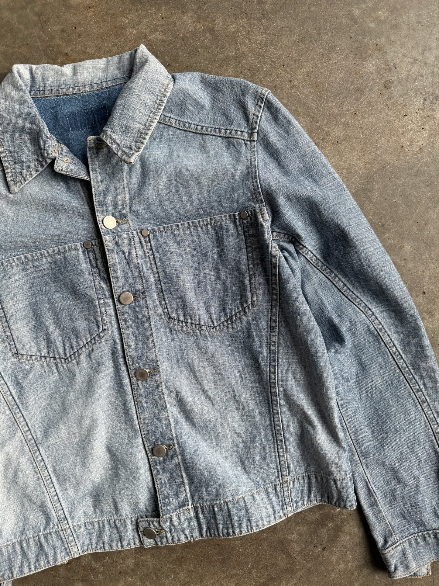 Vintage Unbranded Denim Crop Jacket - L