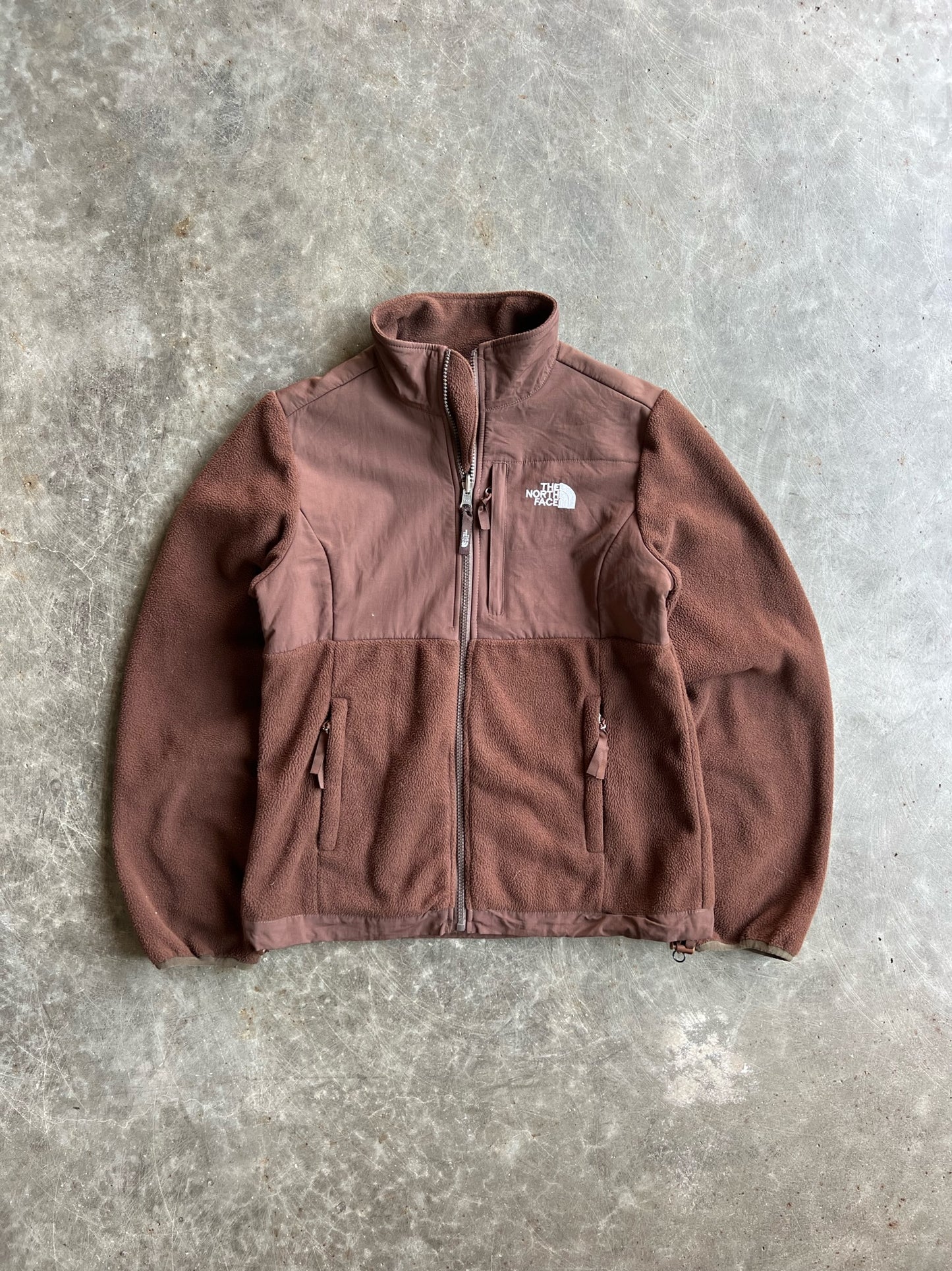 Vintage Brown Fleece North Face Zip Up Jacket - L