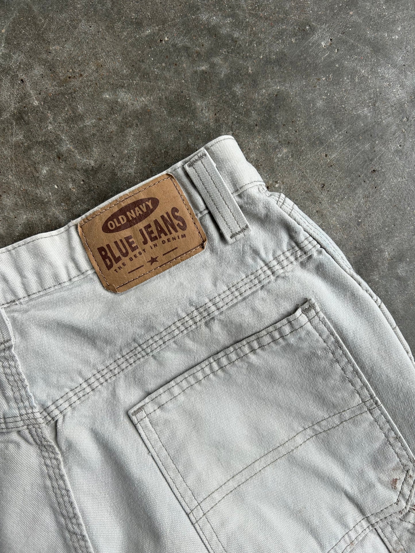 Vintage Beige Old Navy Carpenter Denim Pants - 29