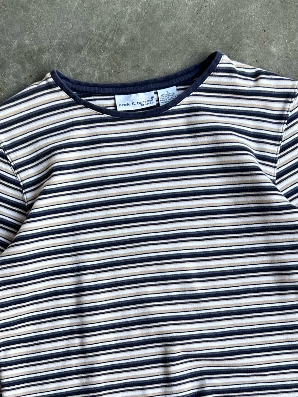 Vintage Croft & Barrow Striped Long Sleeve Tee - S