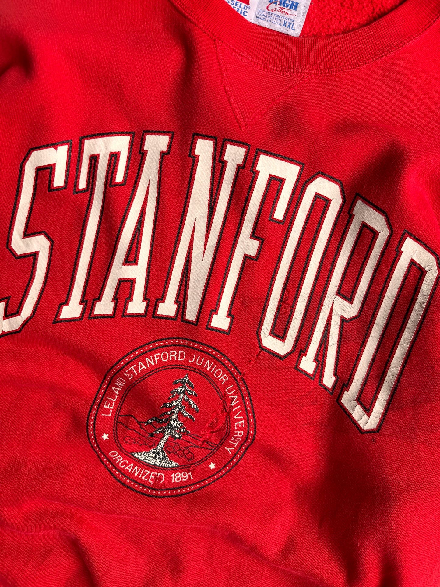 Vintage Red Stanford University Crew - XXL