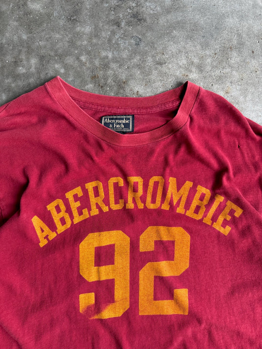 Vintage Single Stitch Faded Abercrombie & Fitch Graphic Tee - XL