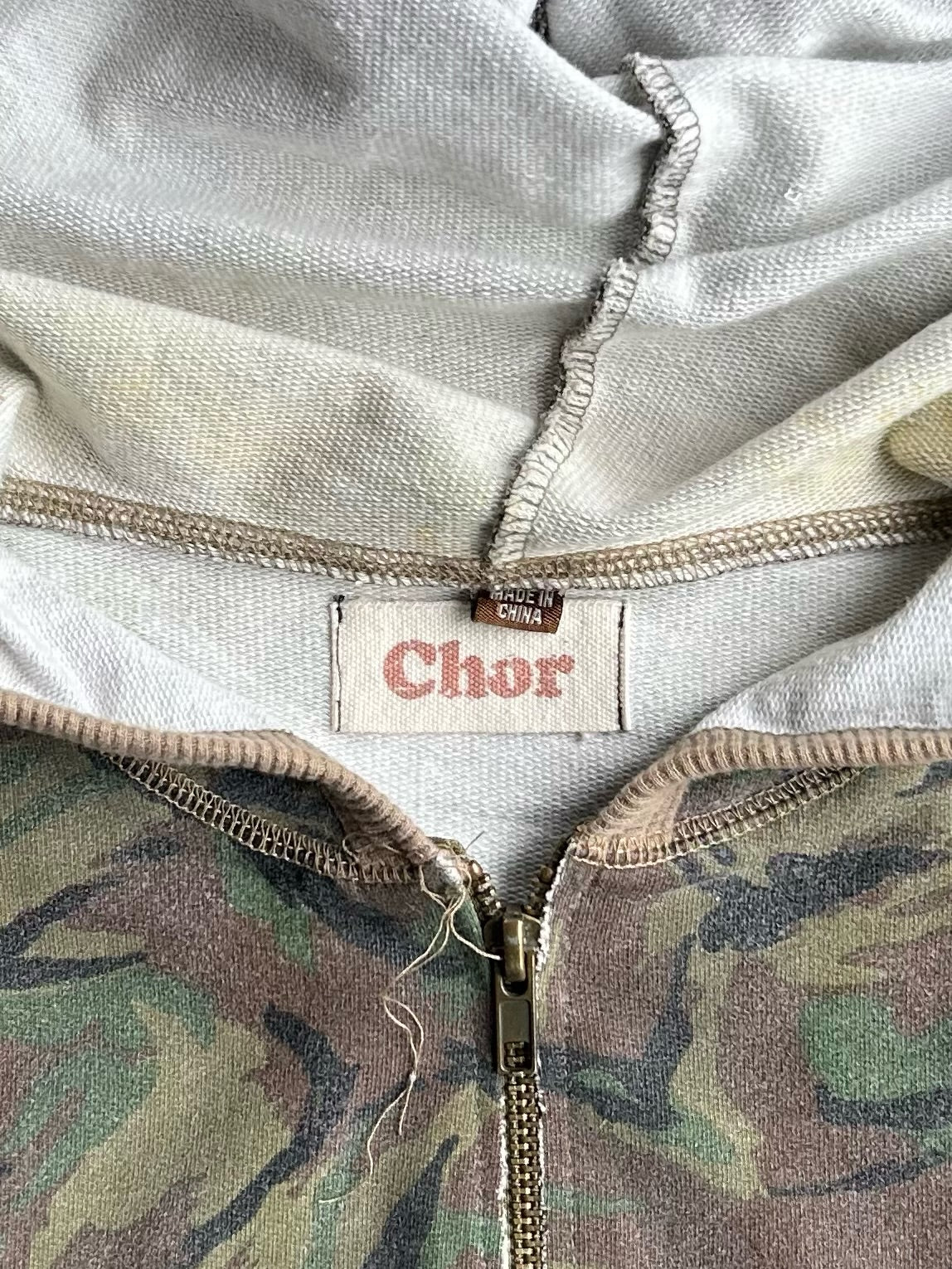 Vintage Chor Camo Zip - S