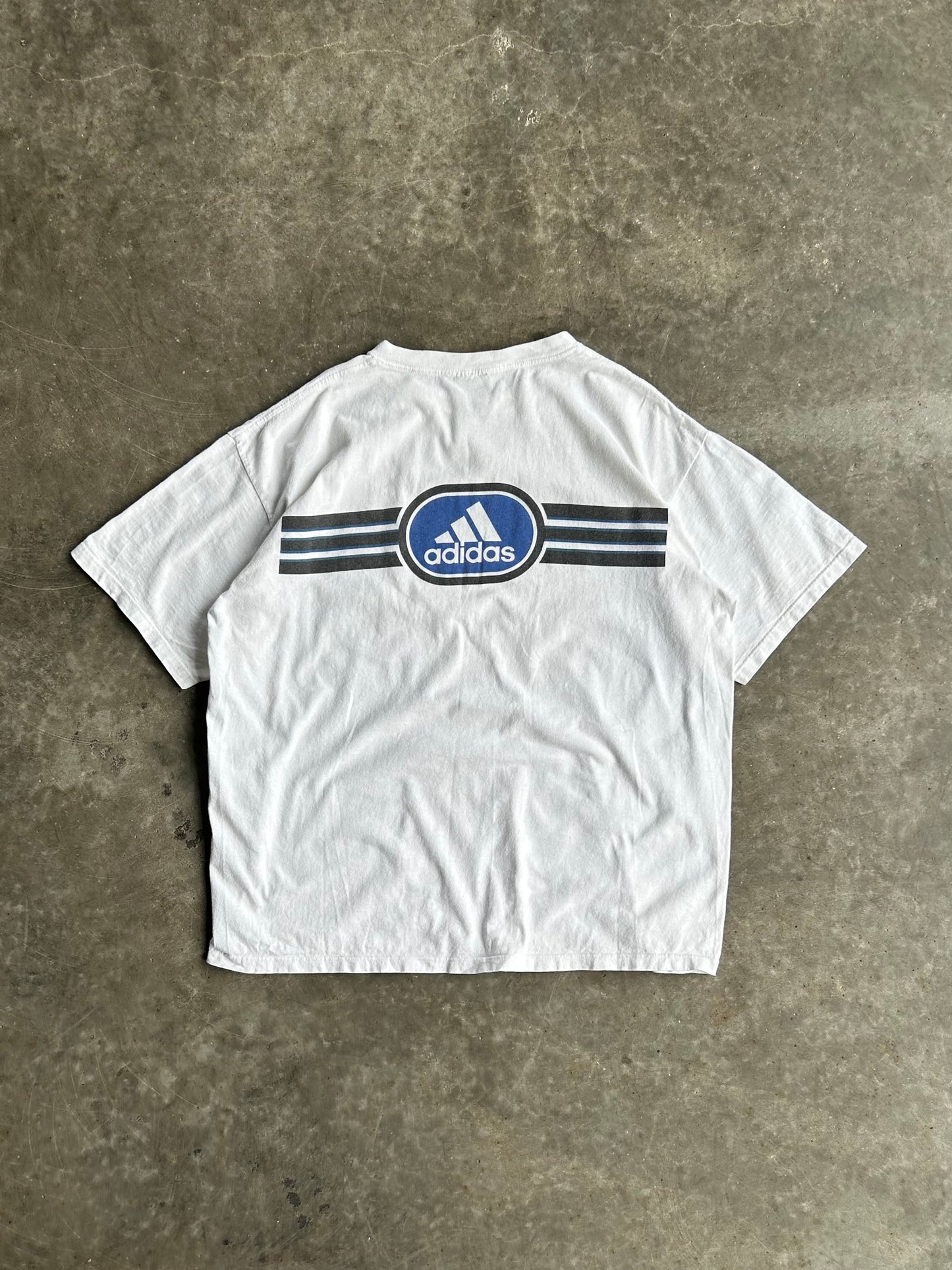 Vintage White Adidas Tee - XL