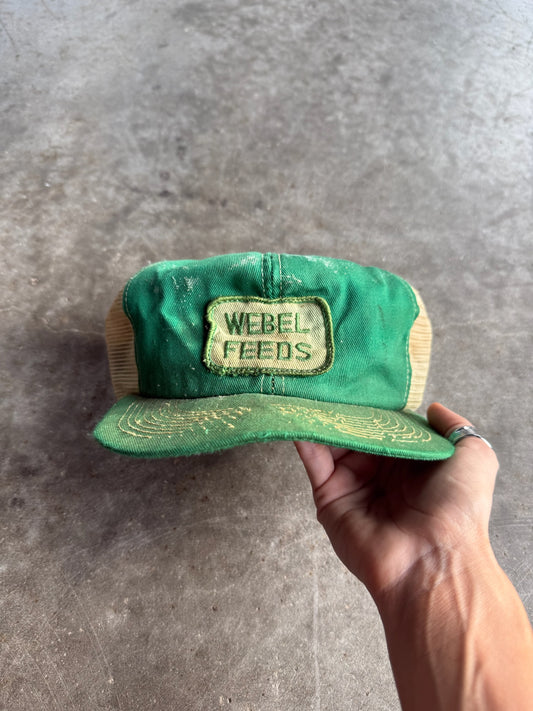 Vintage Distressed Webel Feeds Snapback Hat
