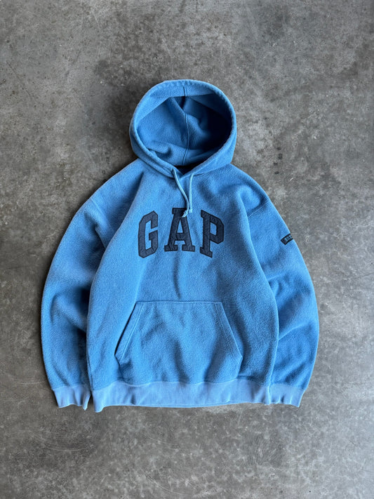 Vintage Blue Gap Fleece Hoodie - M