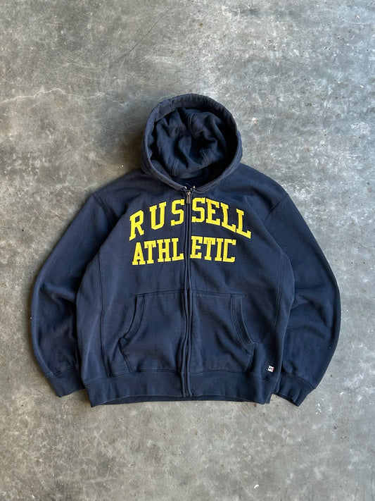 Vintage Russel Athletics Navy Zip Up - L