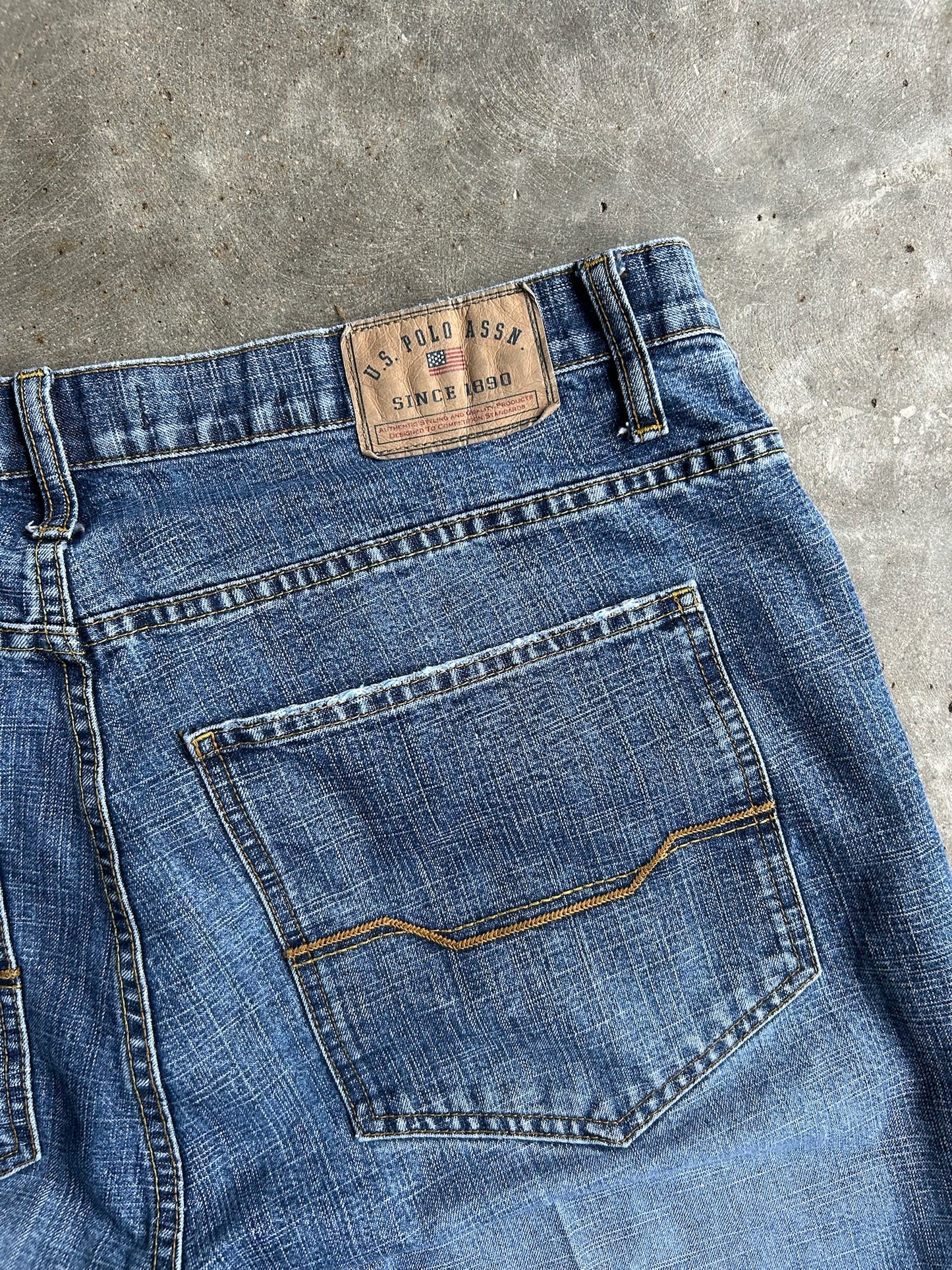 Vintage Dark Wash Ralph Lauren Polo Denim Shorts - 35