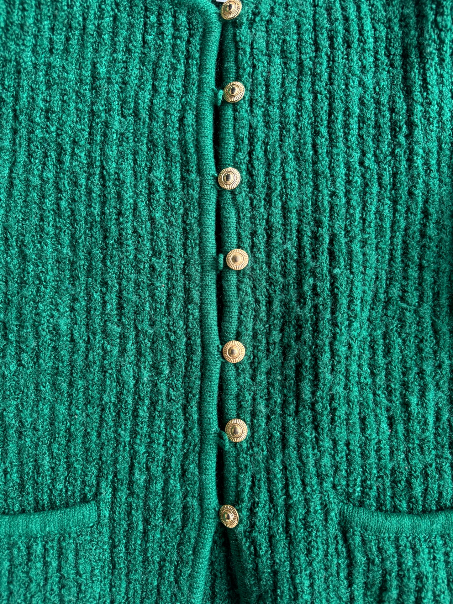 Vintage Forest Green Tanner Cardigan - XL