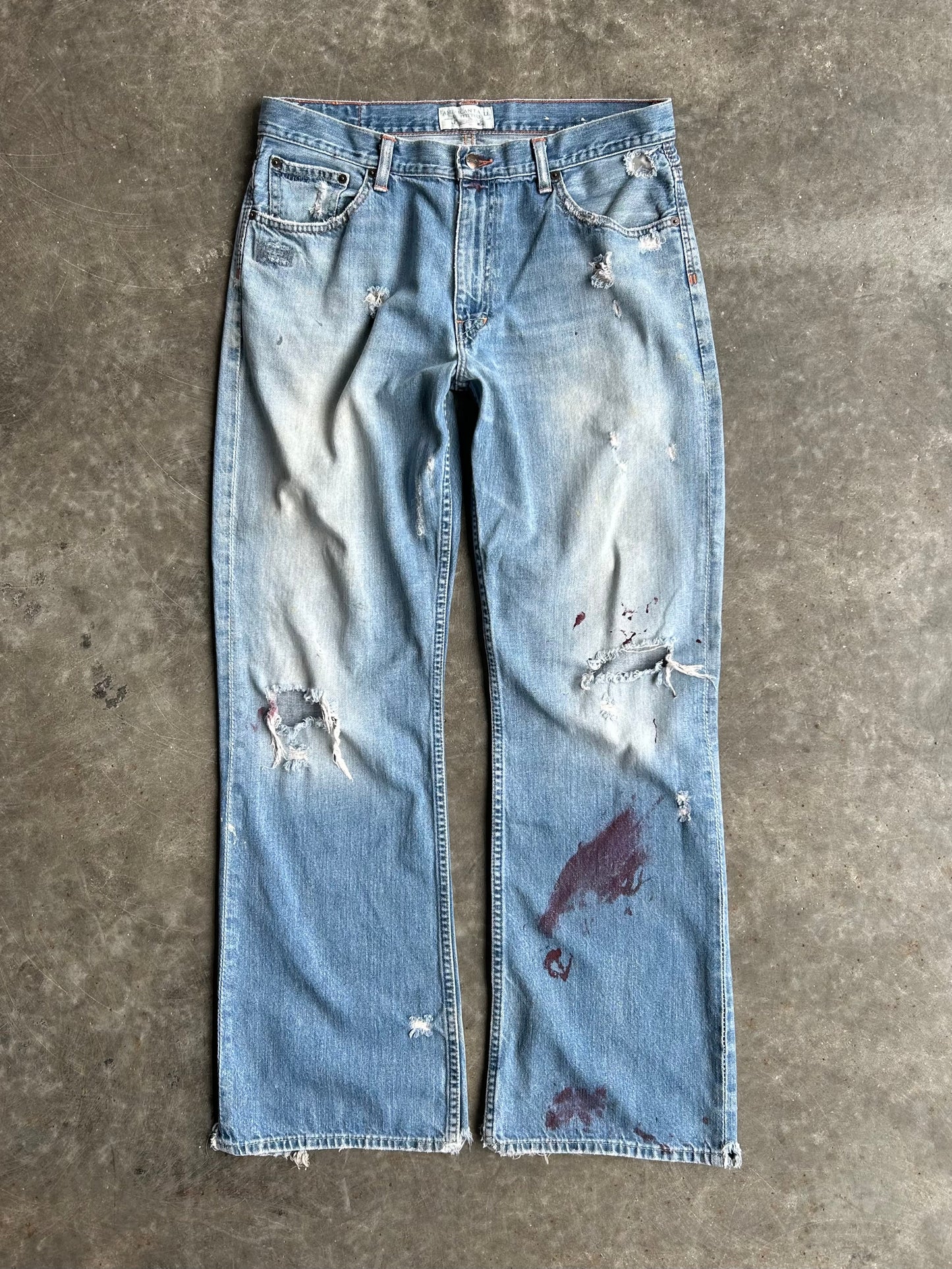 Vintage Distressed American Eagle Outfitters Faded Denim Pants - 34