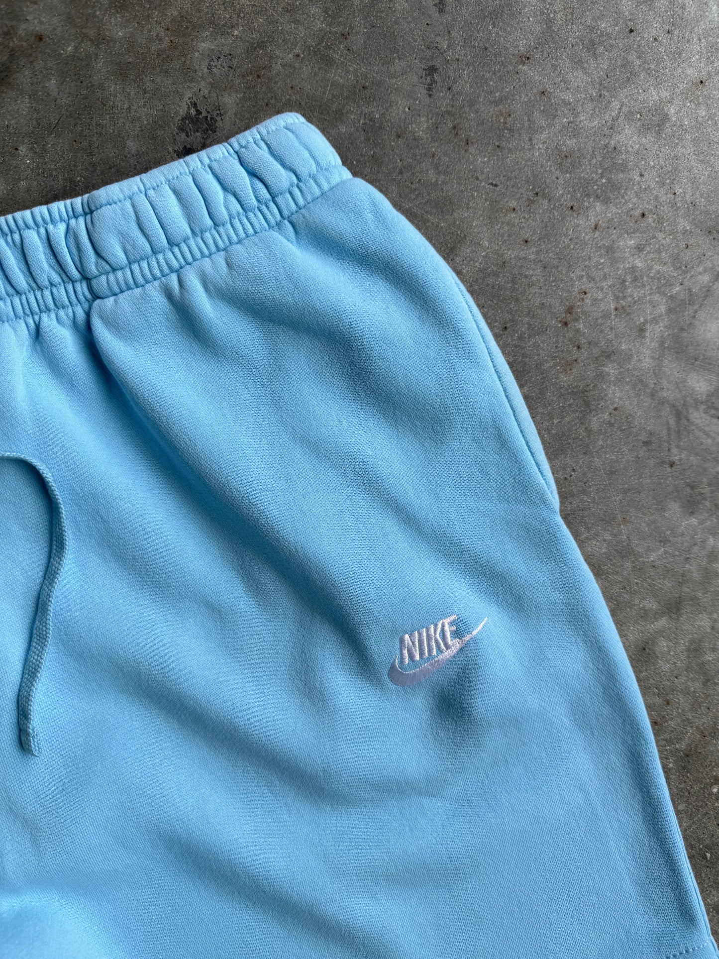 Reworked Light Blue Nike Shorts - XL