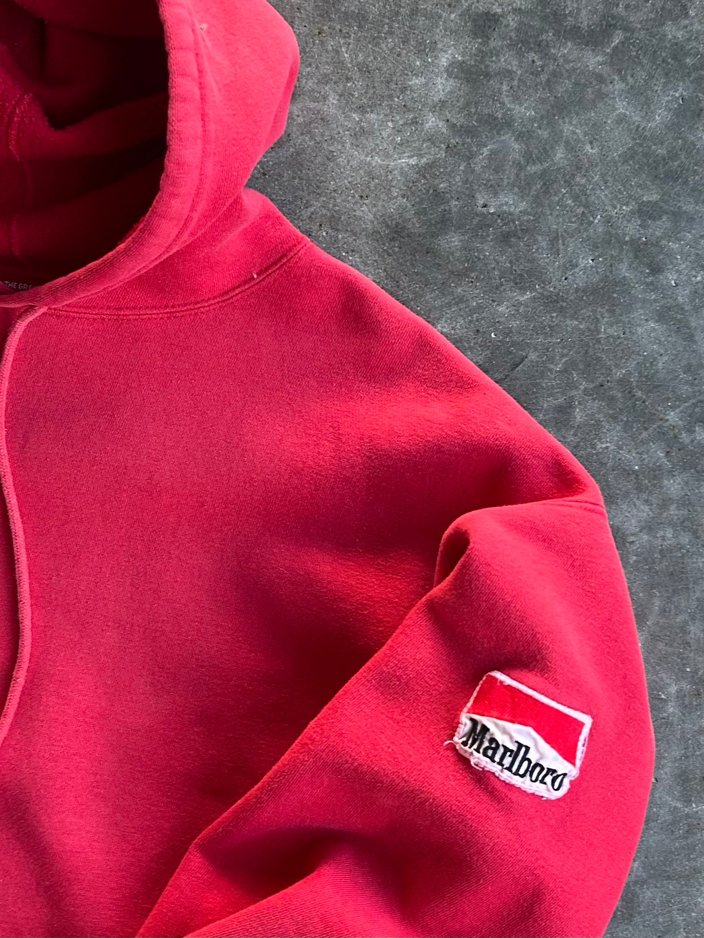 Vintage Red Marlboro Hoodie - XL