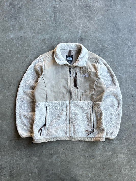 Vintage Fleece Cream North Face Jacket - L