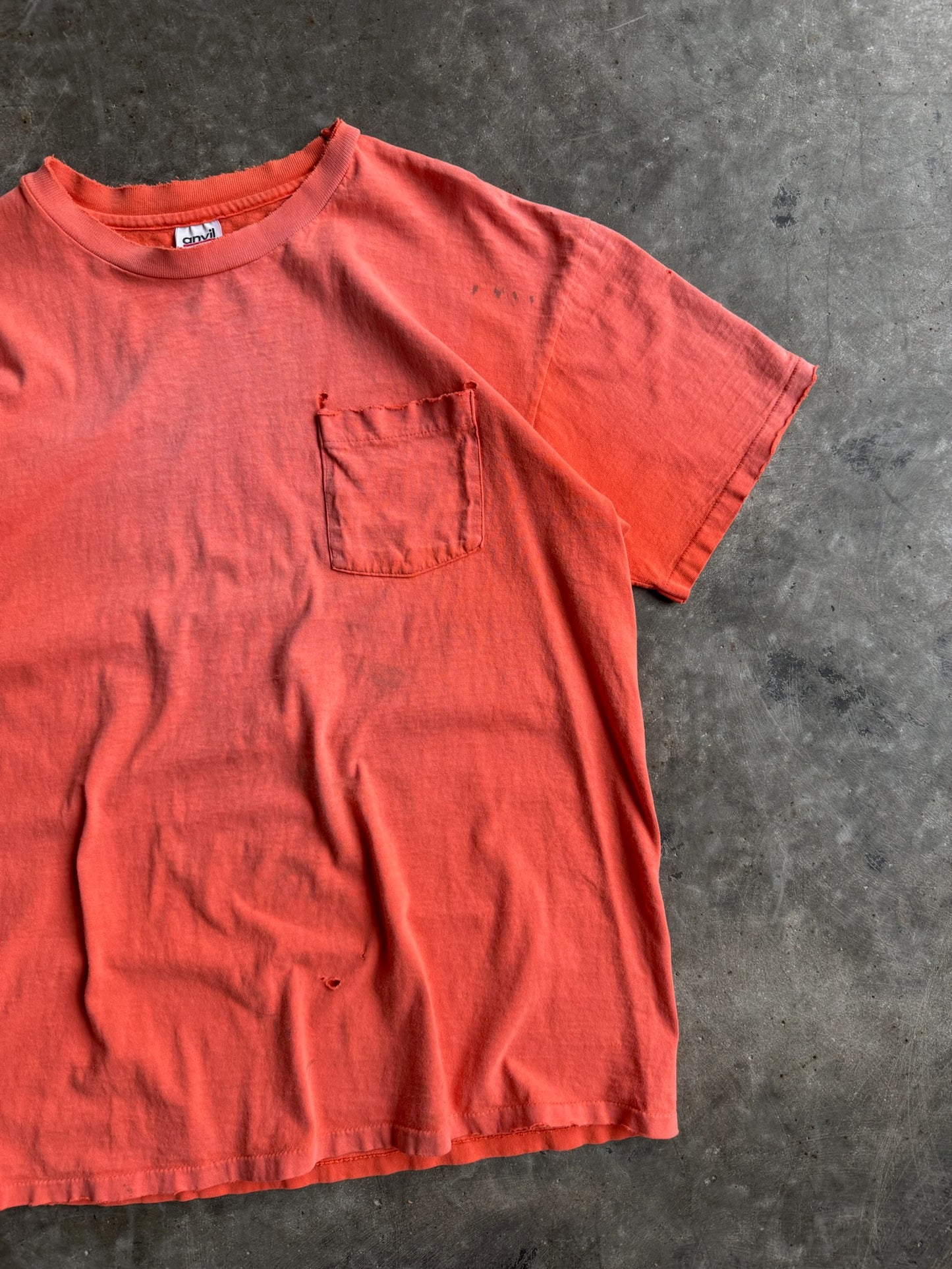 Vintage Faded Orange Blank Shirt - XL