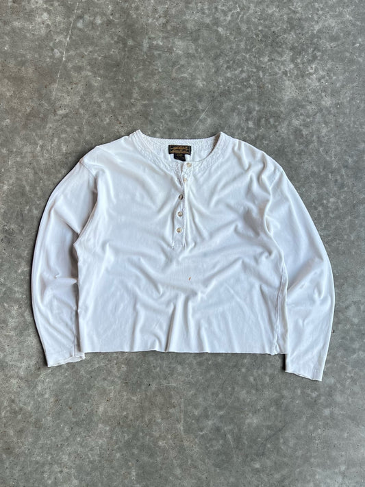 Vintage White Eddie Bauer Long Sleeve - L