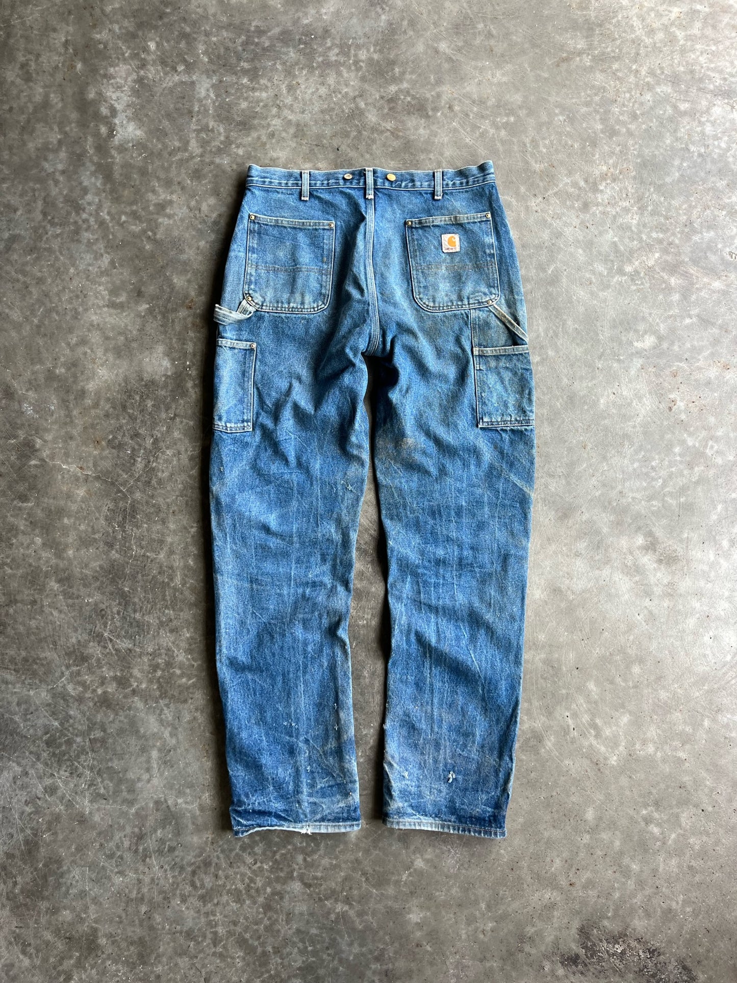 Vintage Distressed Faded Carhartt Double Knee Pants - 36