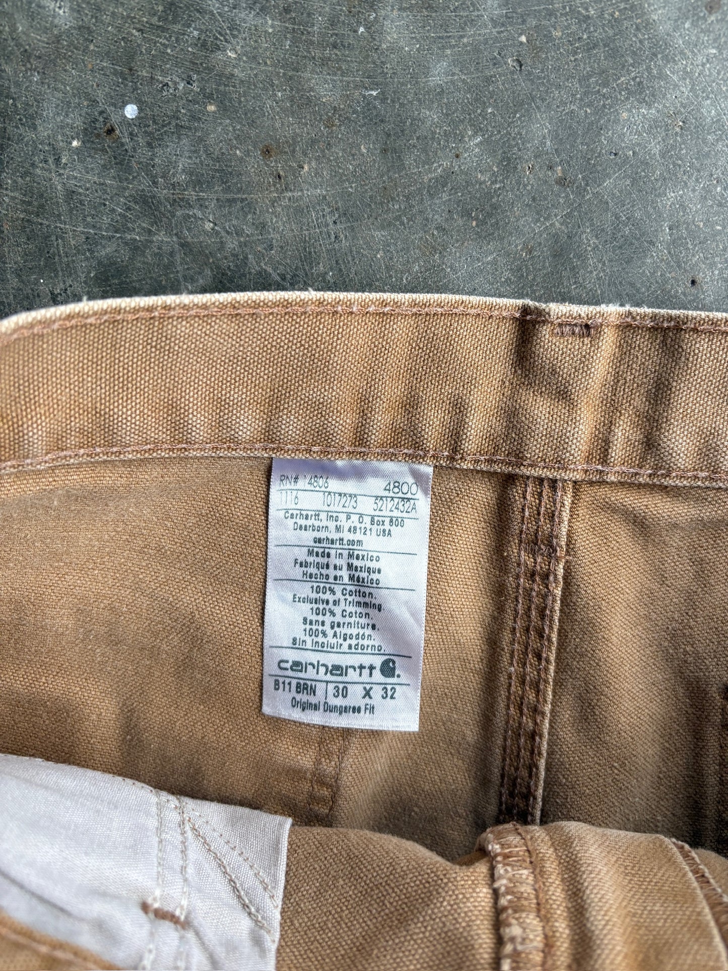 Vintage Distressed Camel Carhartt Carpenter Pants - 30