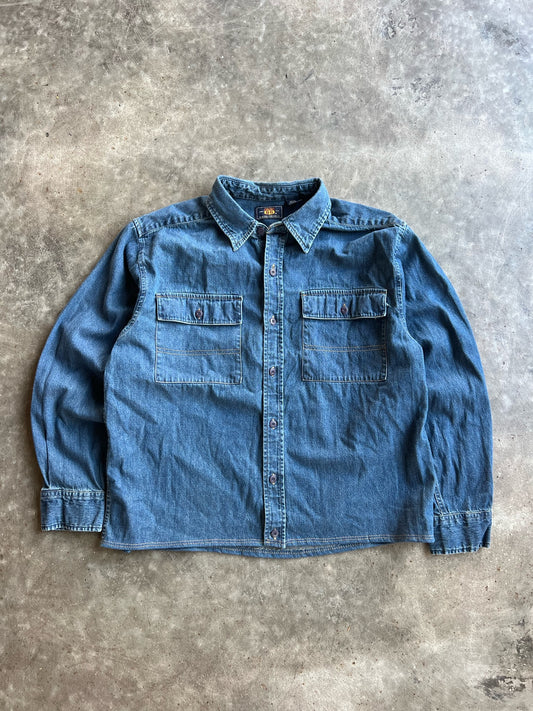 Vintage Denim Button Up - M