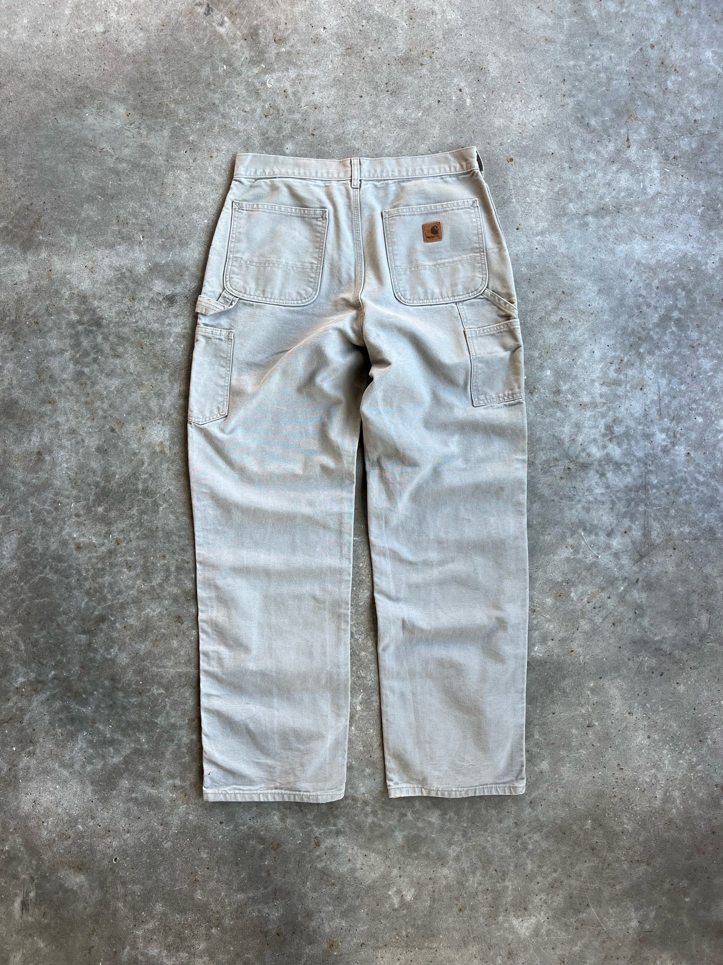 Vintage Cream Carhartt Carpenter Pants - 33