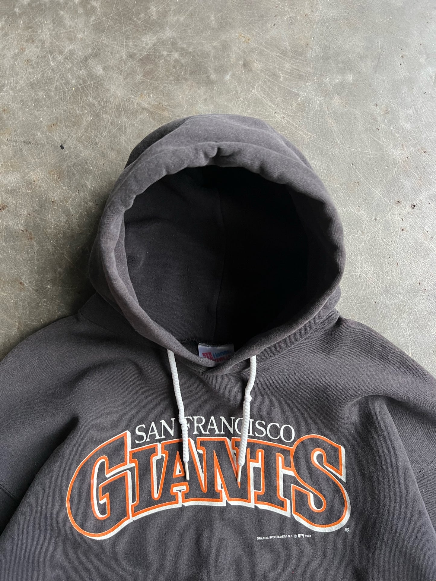 Vintage Black San Francisco Giants Hoodie - XL