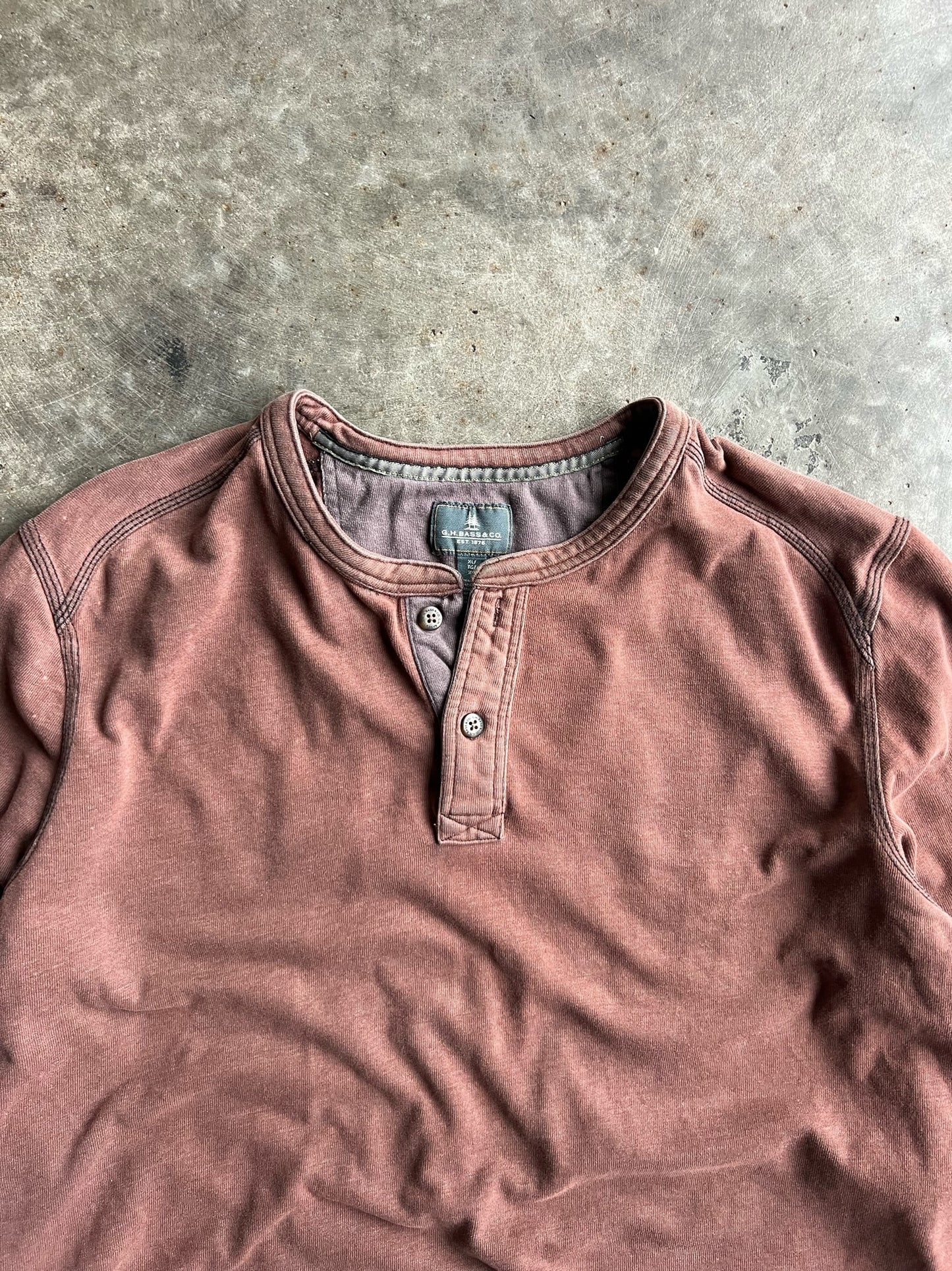 Vintage Rust G. H. Bass & Co. Long Sleeve Shirt - XL