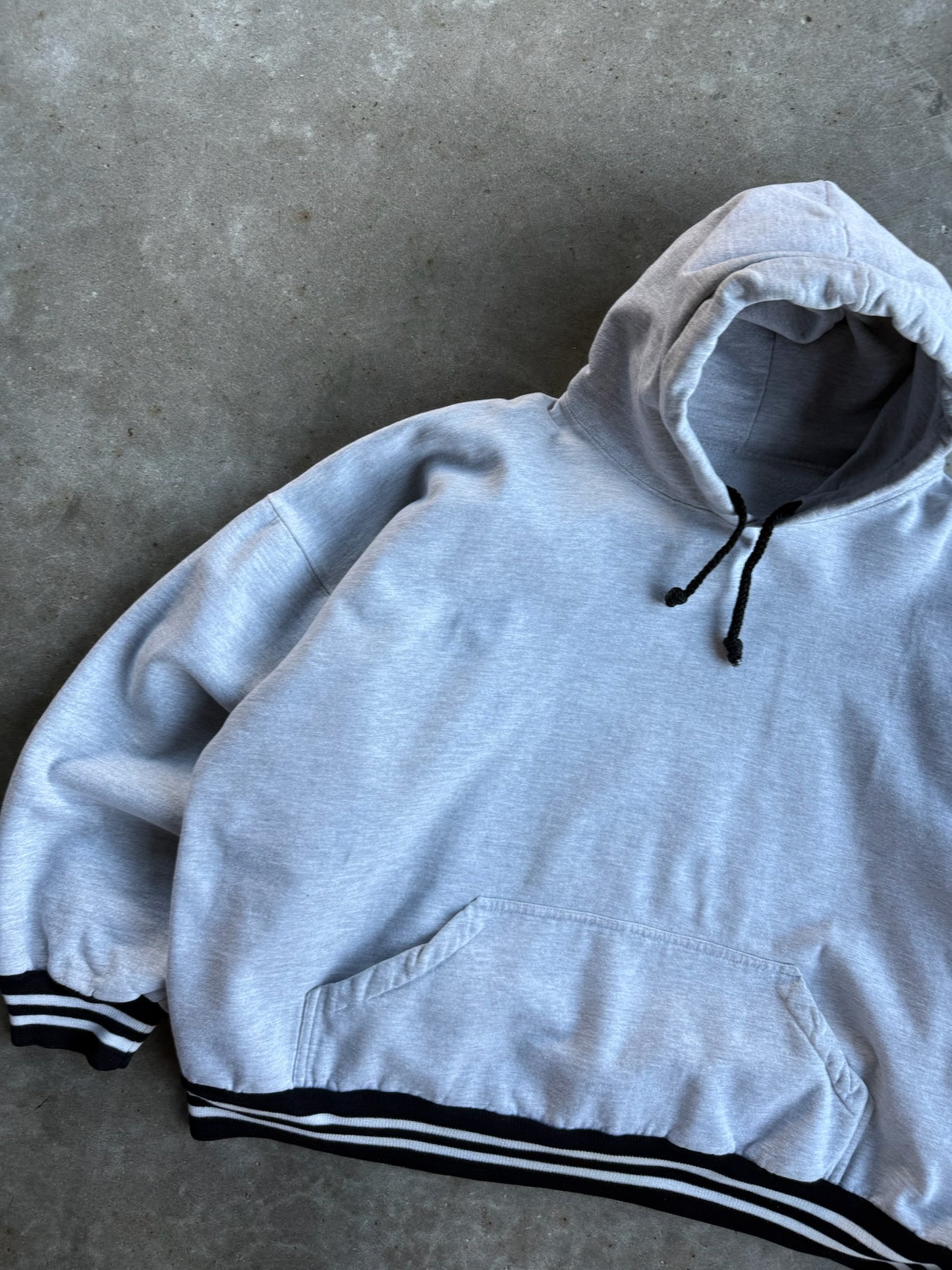 Vintage Grey Blank Hoodie - XXL