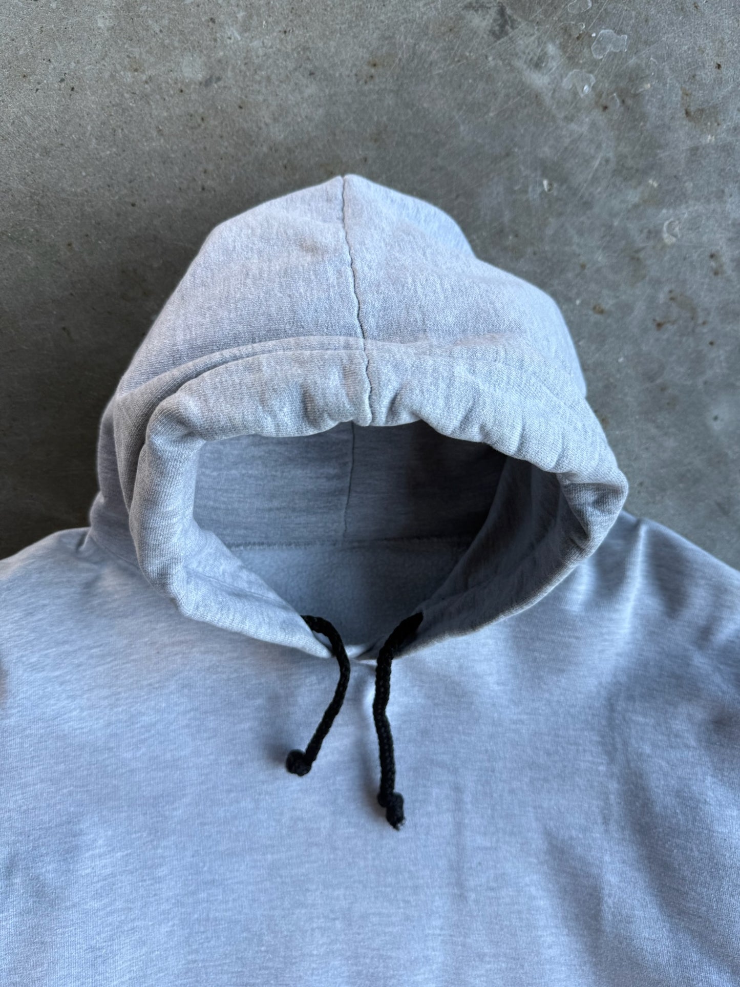 Vintage Grey Blank Hoodie - XXL