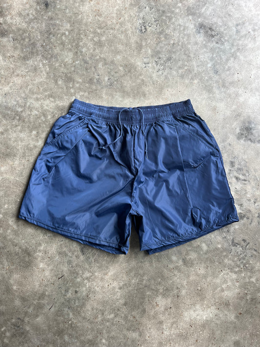 Vintage Reworked 90s Navy Blue Nike Shorts - XL