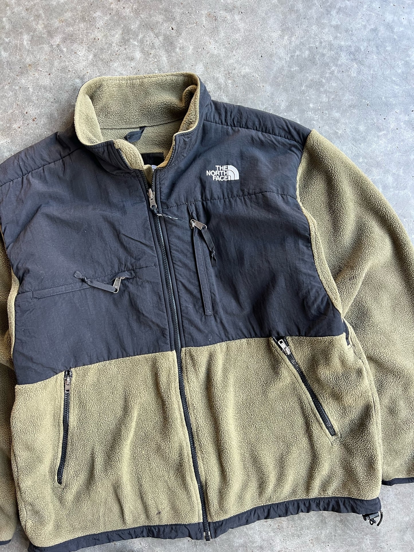 Vintage Green North Face Zip Up - L