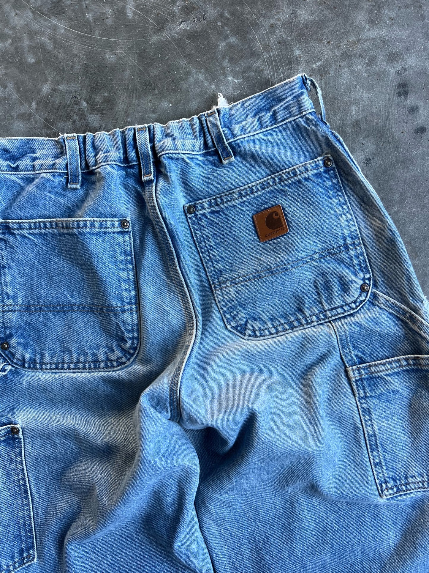 Vintage Medium Wash Carhartt Double Knee Pants - 30