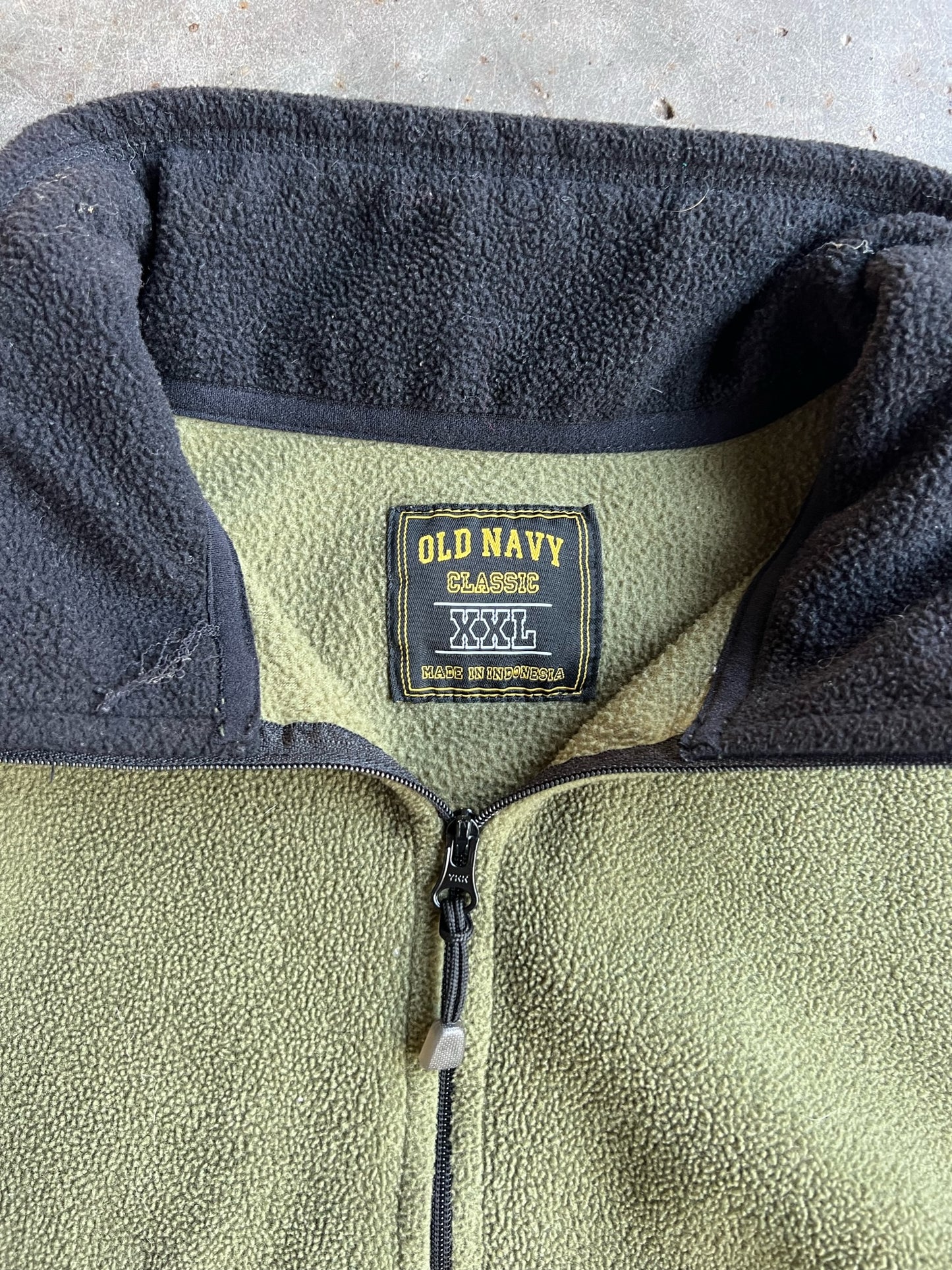 Vintage Green Old Navy Quarter Zip - XXL