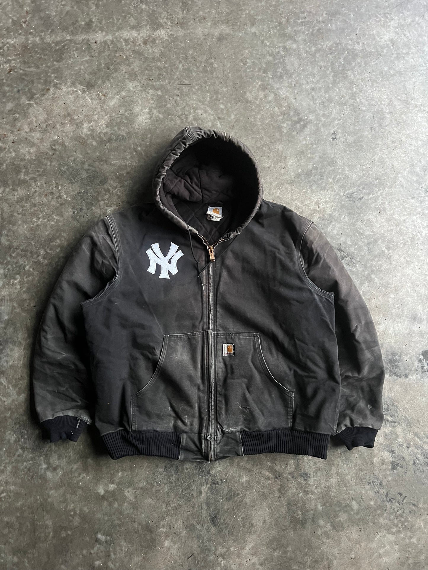 Vintage Black Yankees Carhartt Jacket - XL