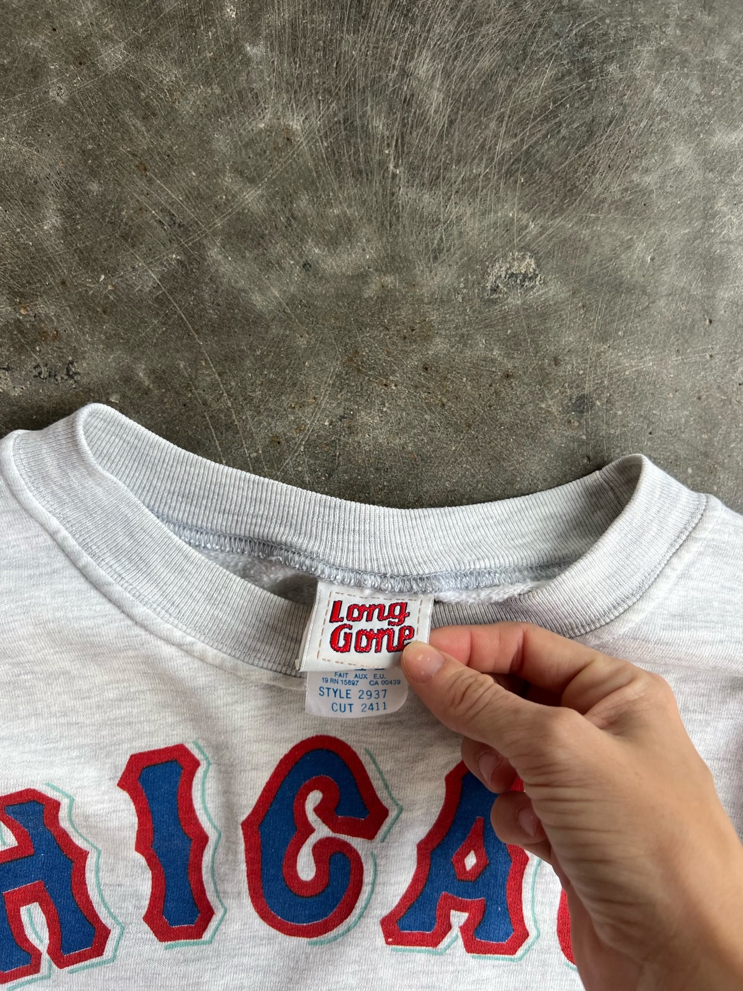 Vintage Chicago Cubs Long Gone Crew - L