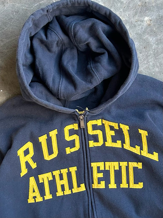 Vintage Russel Athletics Navy Zip Up - L