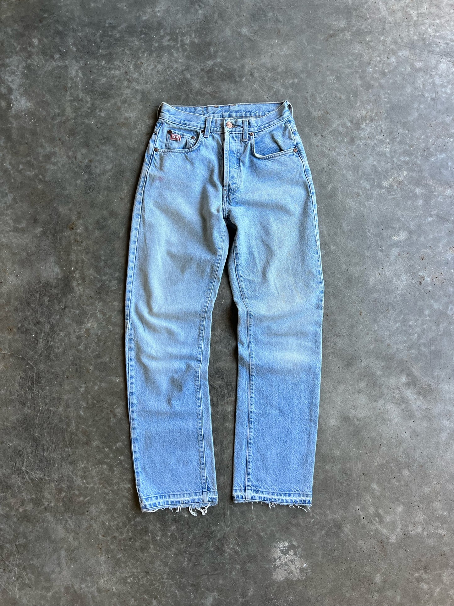 Vintage Light Wash Triple X Dungarees Pants - 28