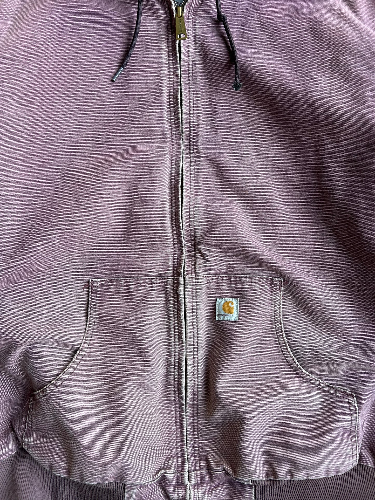 Vintage Purple Hooded Carhartt Jacket - XL