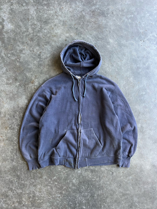 Vintage Navy Thermal Lined Zip Up - S