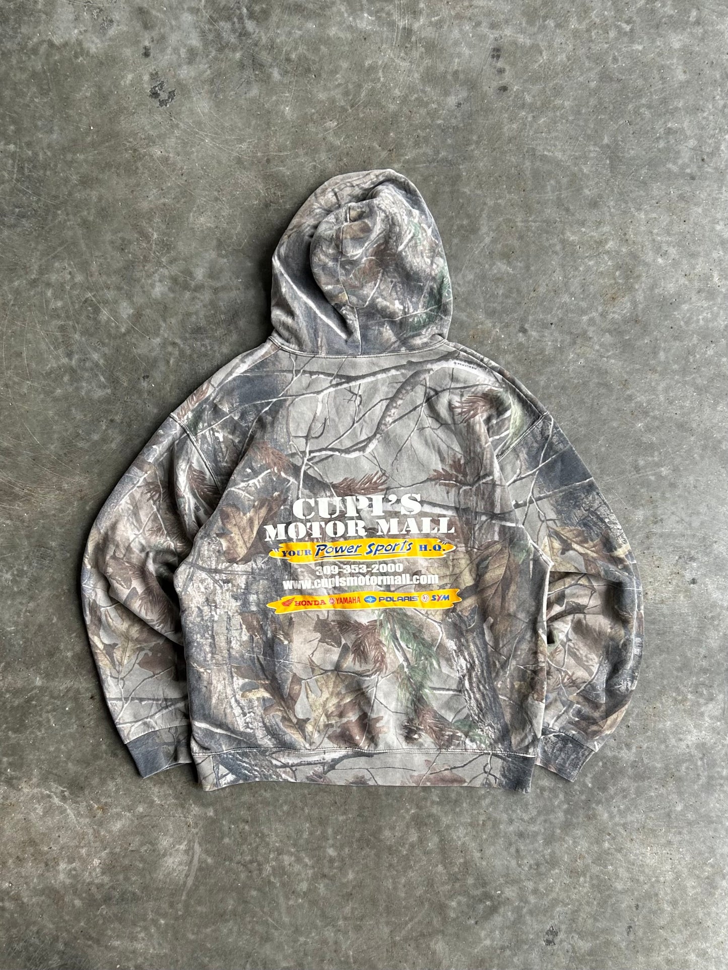 Cupi’s Motor Mall Russell Outdoors Camo Hoodie - L