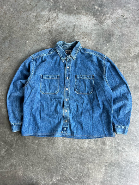 Vintage Denim Button Up - XL