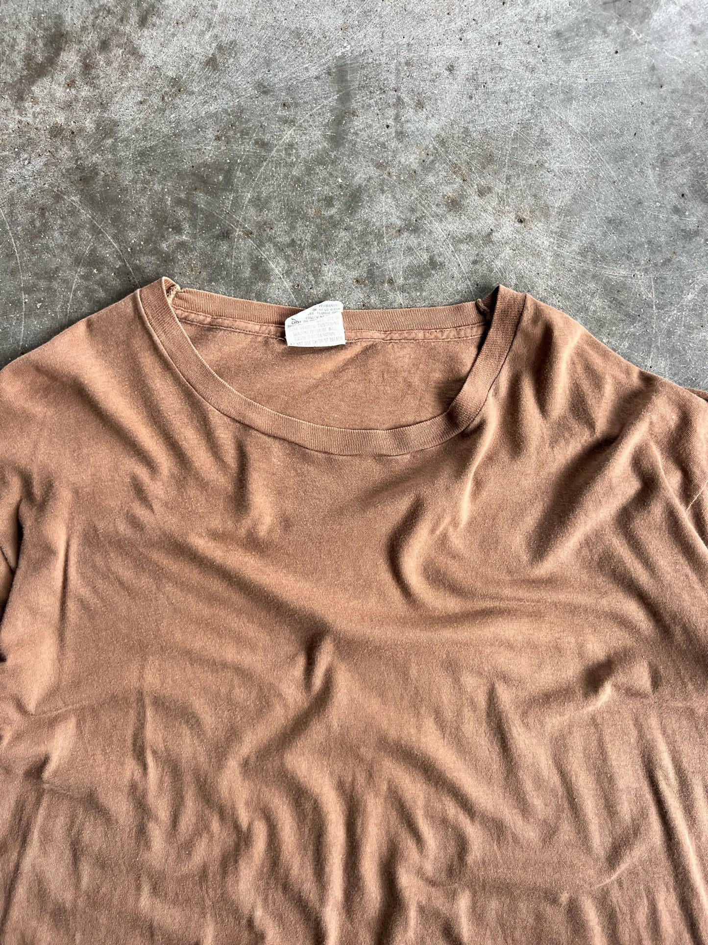 Vintage Light Brown Blank Shirt - XL