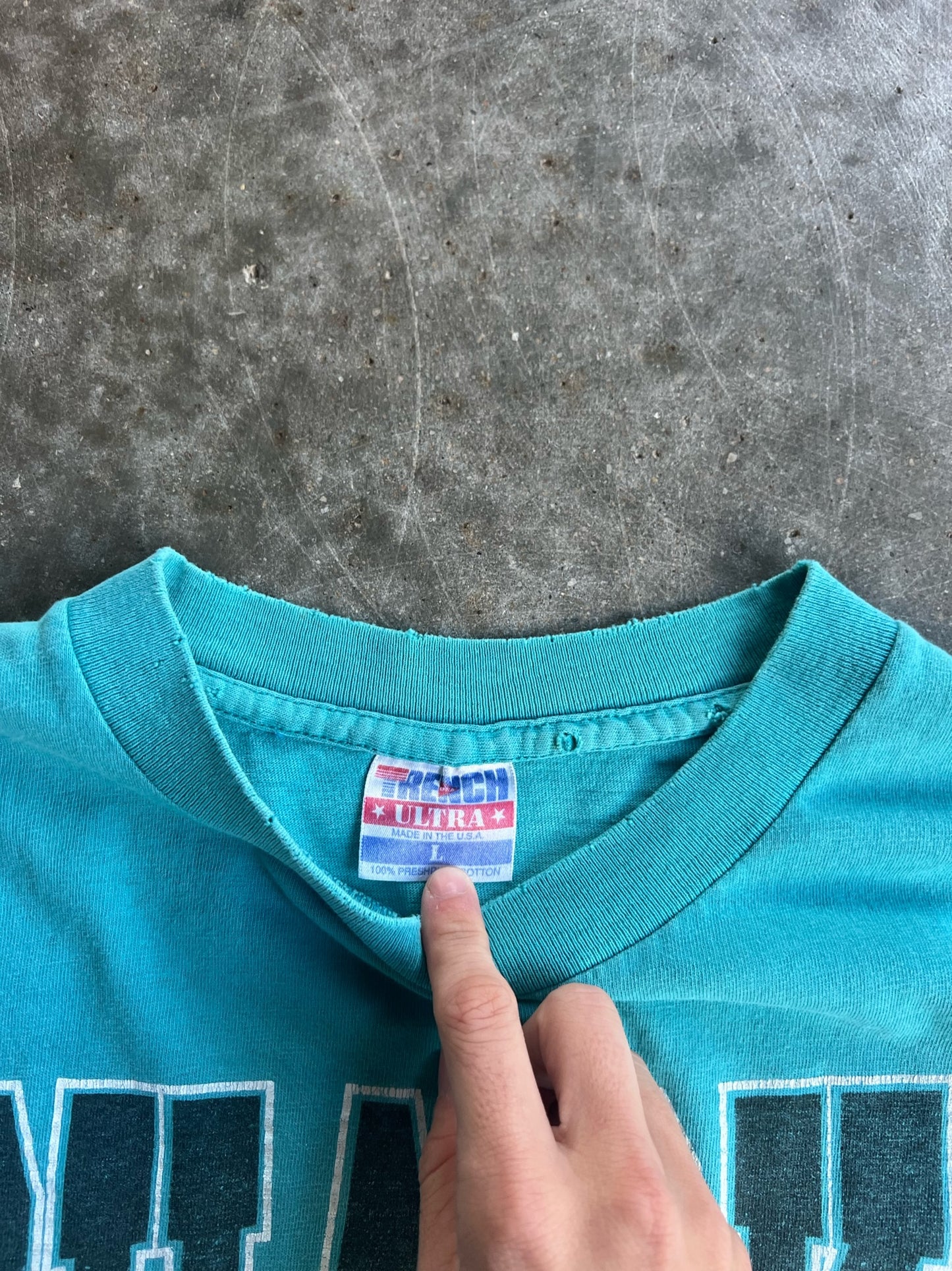 Vintage Teal NHL Sharks Shirt - L