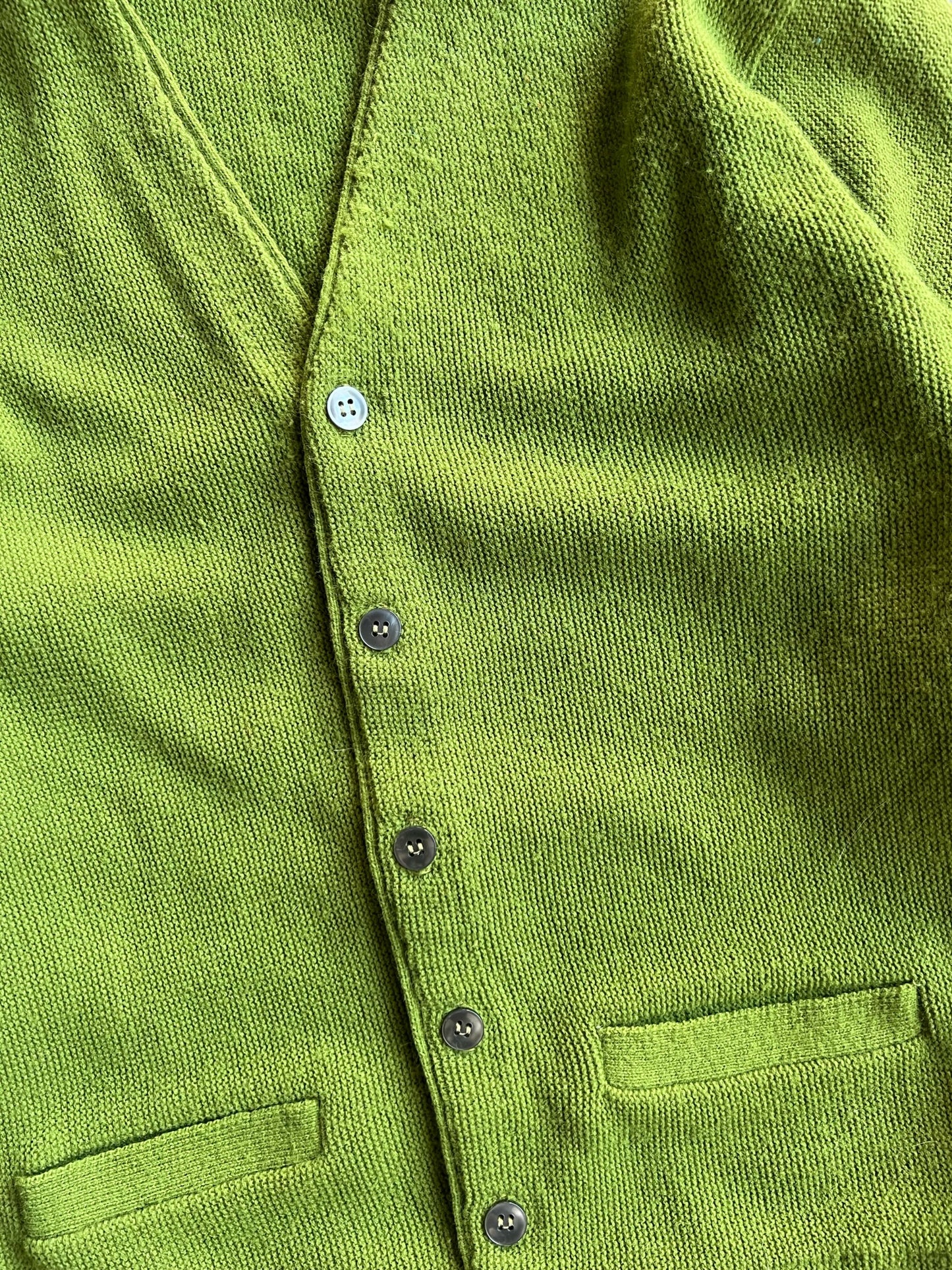 Vintage Lime Green Tops All Cardigan - M