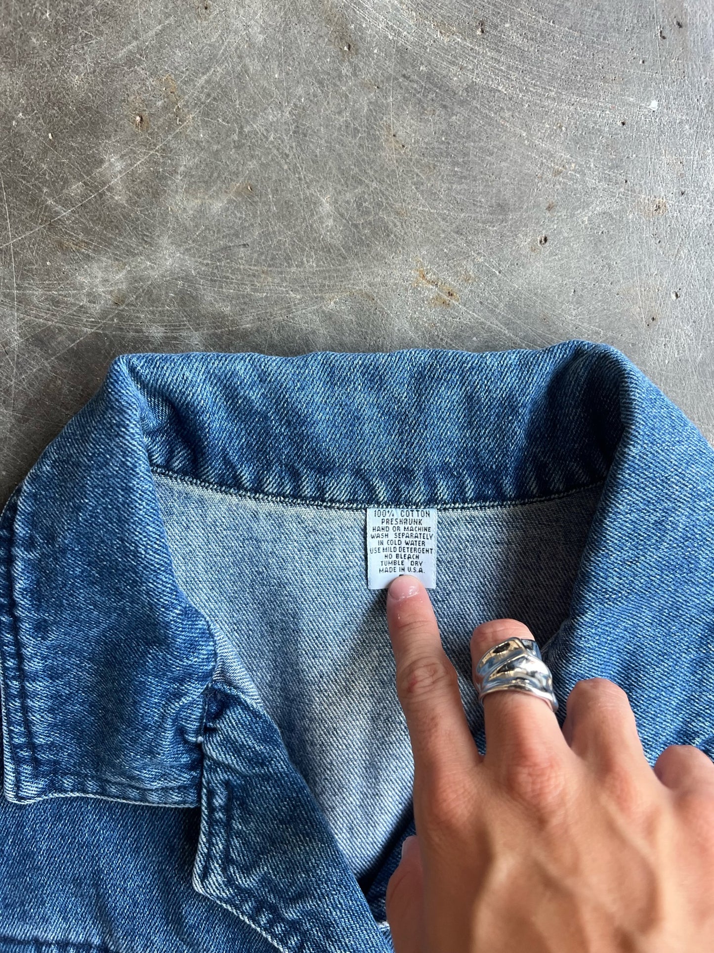 Vintage Denim Vest - S