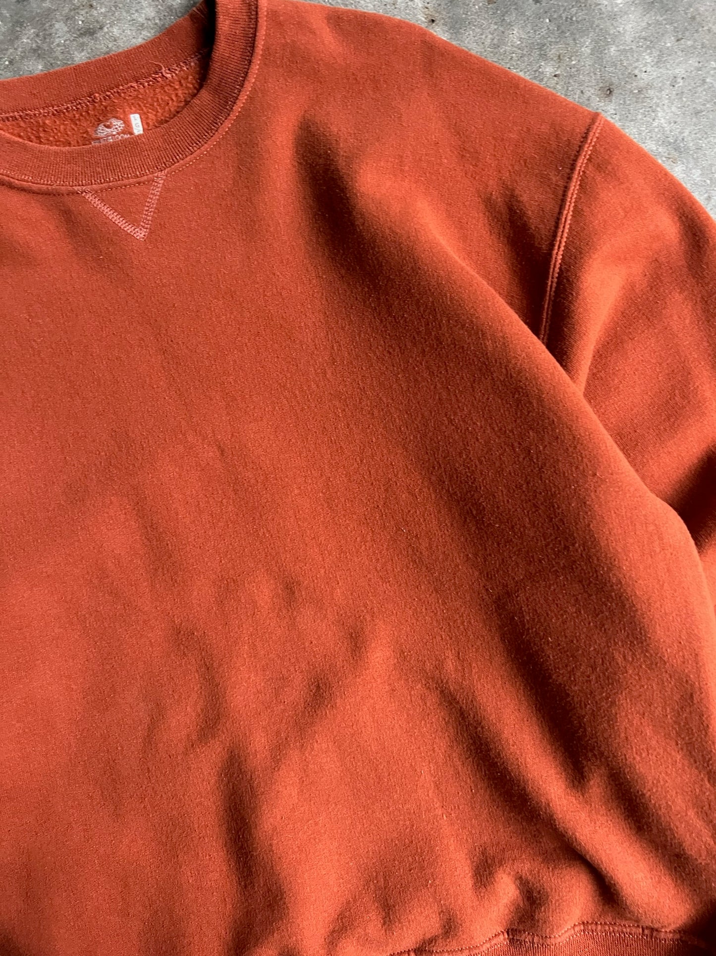 Burnt Orange Blank Crew - L