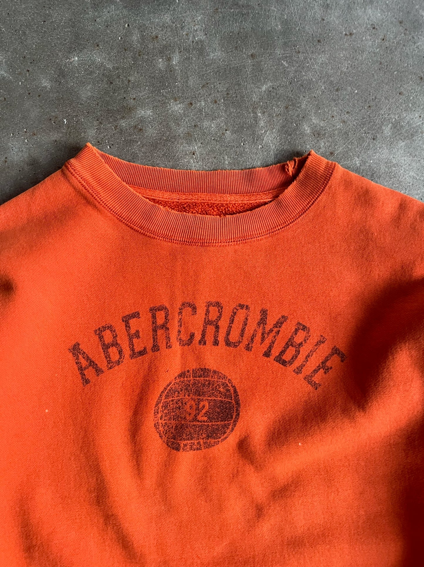 Vintage Orange Abercrombie Crew - XL