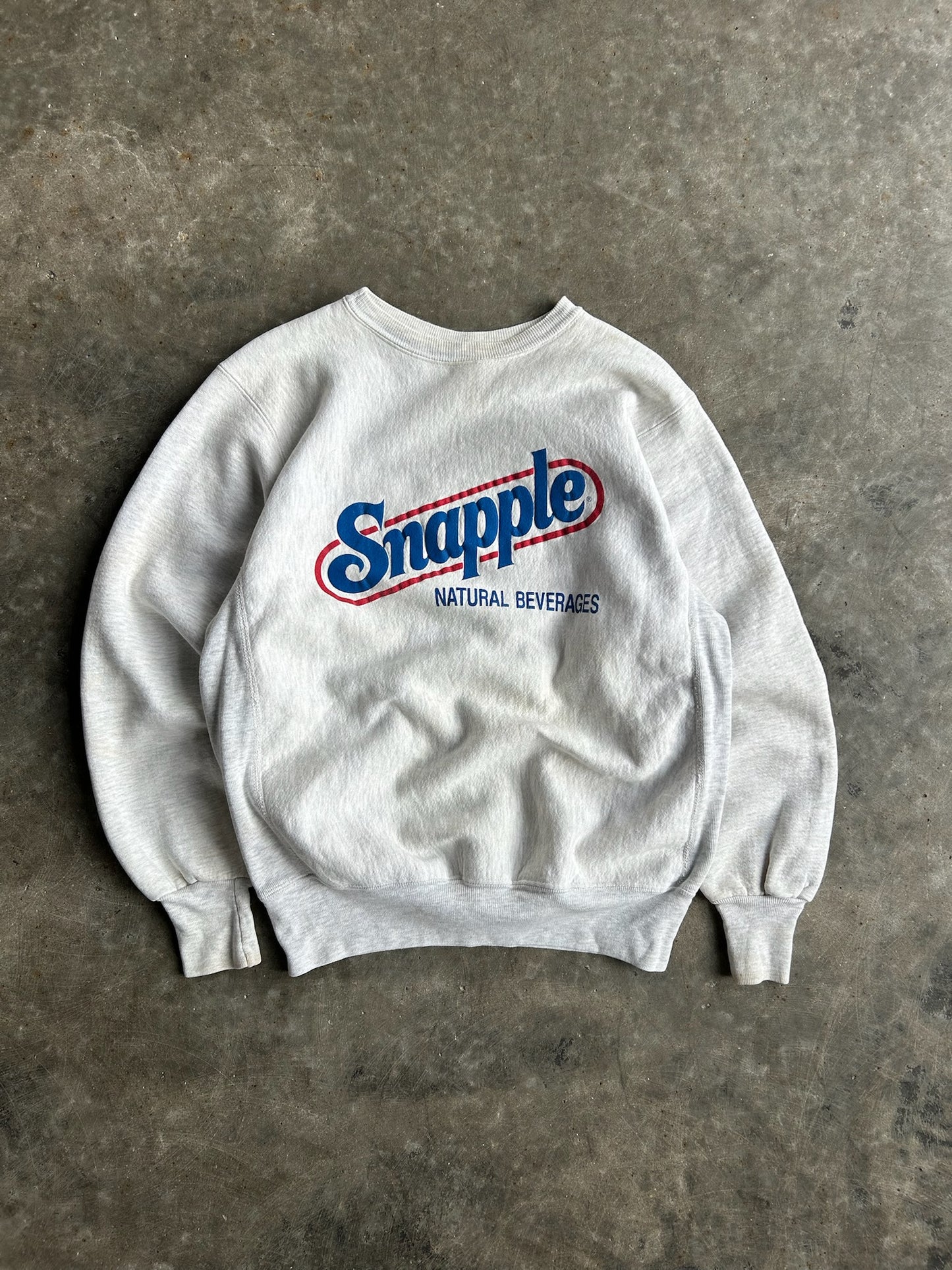 Vintage Grey Snapple Crew - M