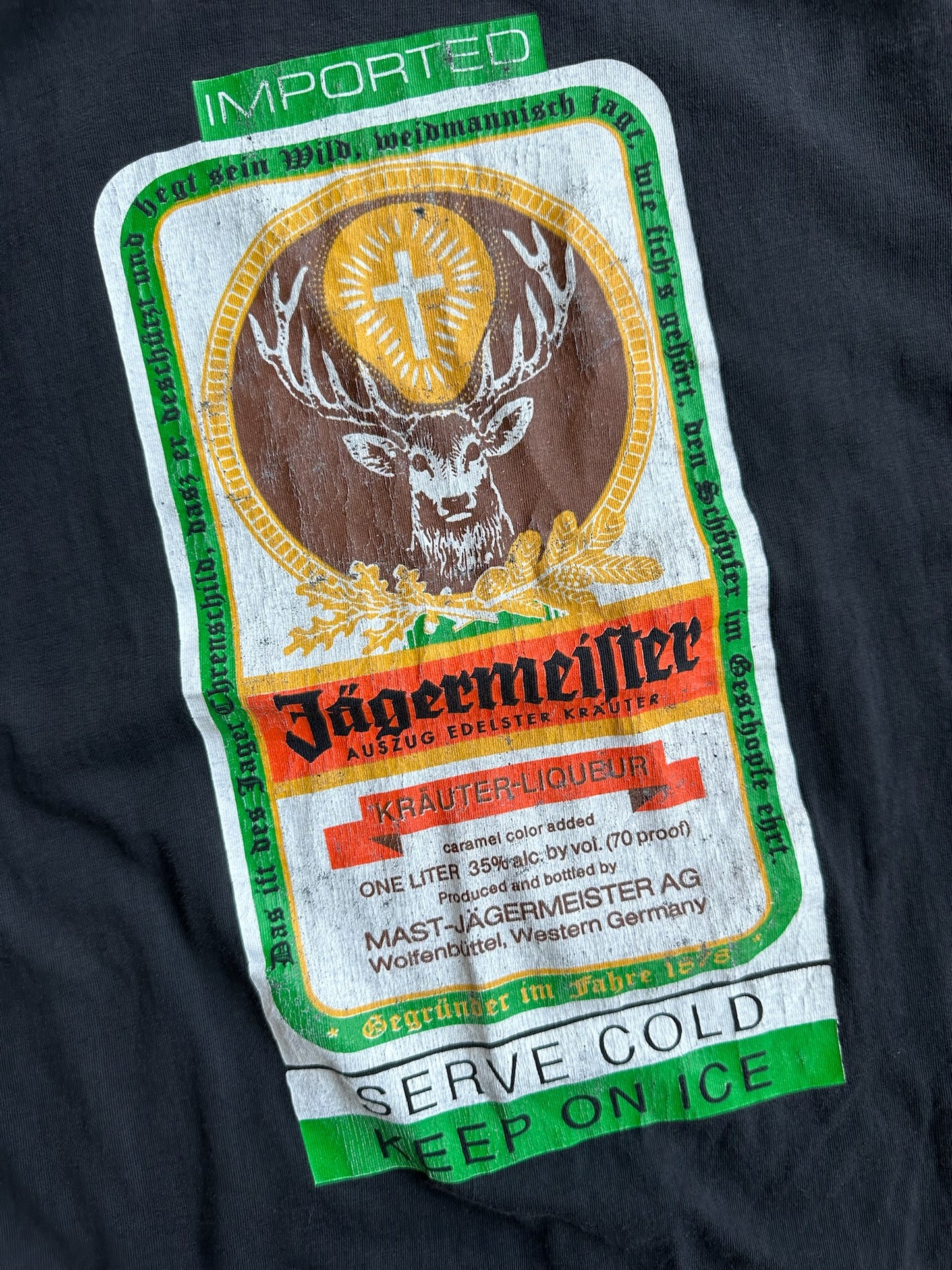 Vintage Single Stitch Jägermeister Shirt - L