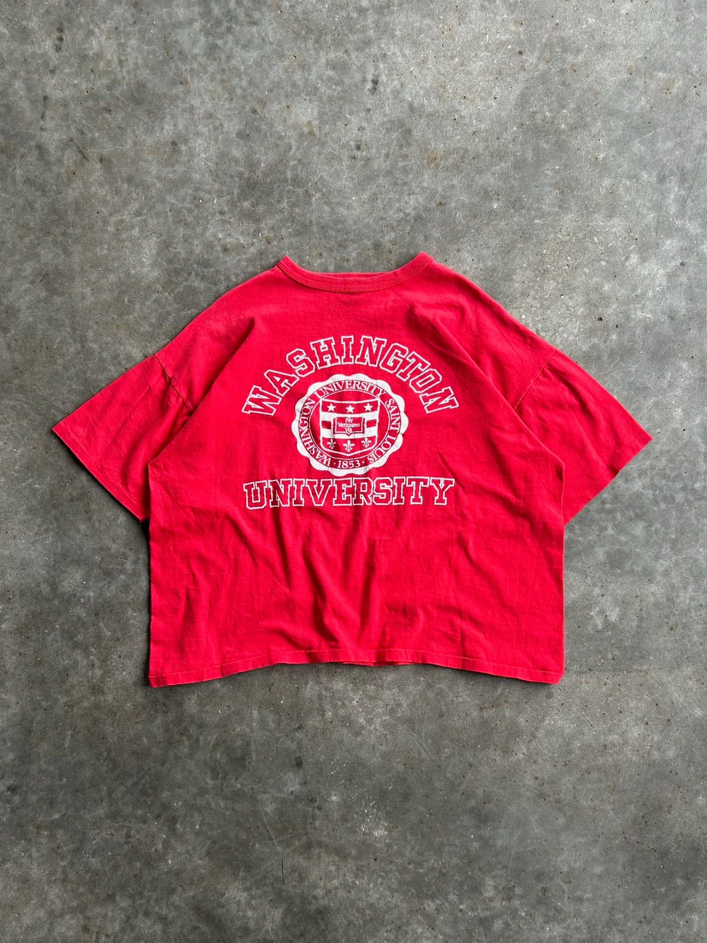 Vintage Red Washington University Tee - XL