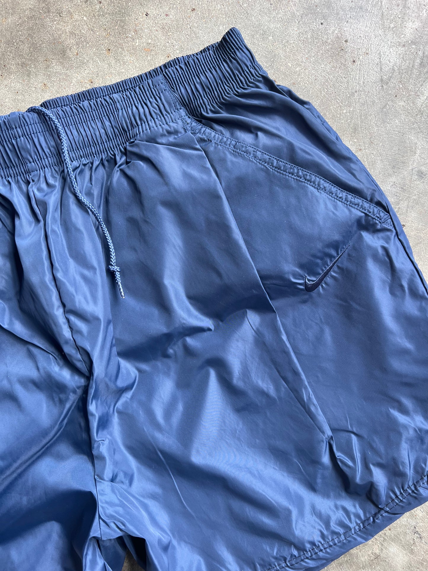 Vintage Reworked 90s Navy Blue Nike Shorts - XL